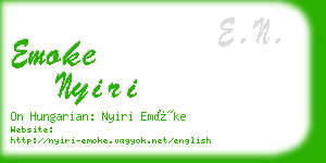 emoke nyiri business card